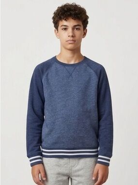 Athletic Works Navy Fleece Crewneck sweat-shirt for kids